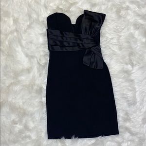 Strapless Black Mini Dress